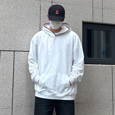 抖音得物高品质二开25秋冬美式重磅宽松纯色连帽贝壳刺绣卫衣W63，男装卫衣，电商A486