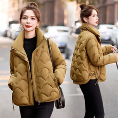 现货羽绒服女短款2024冬季新款小个子时尚轻薄中式盘扣白鸭绒外套，女装羽绒服，琦鑫阁（原依鑫阁）