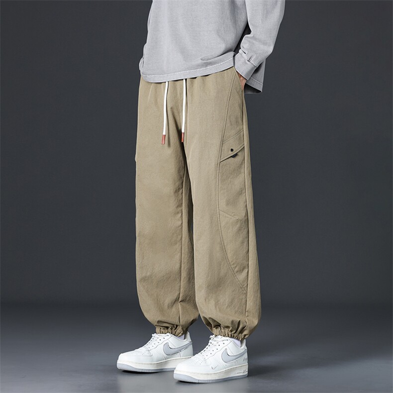 秋季美式工装裤男士2025新款潮牌宽松休闲束脚长裤Q29161-特P30，男装工装外套，星座610（原A335）
