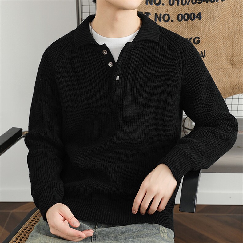 秋冬复古休闲夹克毛衣拉链外套青年时尚潮牌开衫新款MY24-8P70,男装针织衫/毛衣,星座914