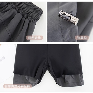 灰色工装短裙女2025夏季新款防走光a字半身裙小个子运动裙裤薄款图片