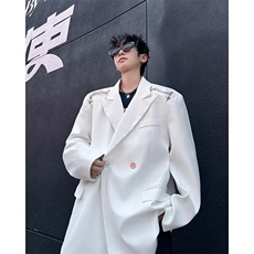 得物品质秋款男西装夹克衫铁扣宽松休闲西服外套JK4P78，男装夹克，星座1013-1