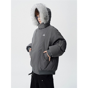 有90绒报告 可拆卸毛领羽绒服派克服标90绒78197P268控428,男装羽绒服,星座227-7