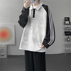 WY10162-特P45控88撞色拼接大码百搭宽松卫衣男，男装卫衣，电商A059