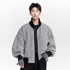 秋季男士斜纹提花夹克时尚翻领百搭纯色休闲外套上衣P85138，男装夹克，星座301D-2(原星座1004-1）