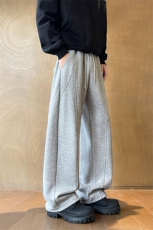 运动风秋冬宽松垂感休闲裤男秋冬潮流休闲宽松设计感卫裤P52，男装休闲裤，电商B319