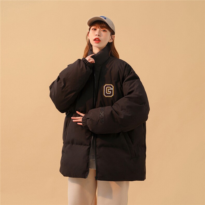 2025冬季新款毛巾绣英文字母G中性棉衣棉服外套M2053/P60控88,男装棉衣,电商A148-1