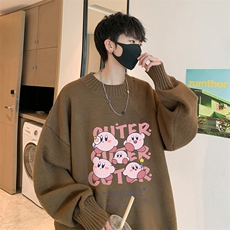 半高领毛衣男士大码针织衫男毛线衣男M18310-P45加绒款-P65，男装针织衫/毛衣，电商A040