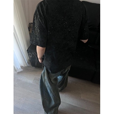 满天星字母短袖t恤男夏季潮牌五分袖XT7301-P35，男装T恤，星座1007（原301D）