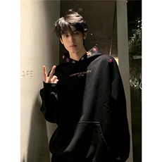 【004】黑色民族风刺绣卫衣男秋冬加绒外套连帽衫A079-W05-P41-46，男装民族服装，电商A079