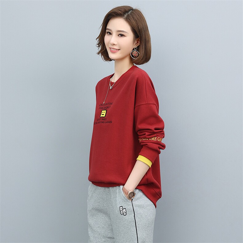 卫衣女2021早秋新款韩版宽松短款时尚春秋薄款休闲洋气减龄上衣潮,女装卫衣/绒衫,玛其路