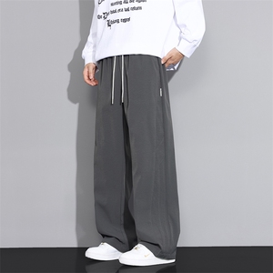 香蕉弯刀卫裤男士秋款宽松抽绳垂感青春风休闲裤子Q29162-特P35图片