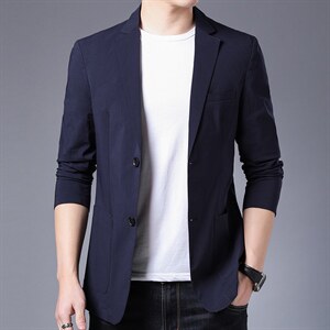中年商务休闲西服男士单西外套春秋季时尚百搭西装免烫上衣,男装西服,电商B212（原钱塘6029）