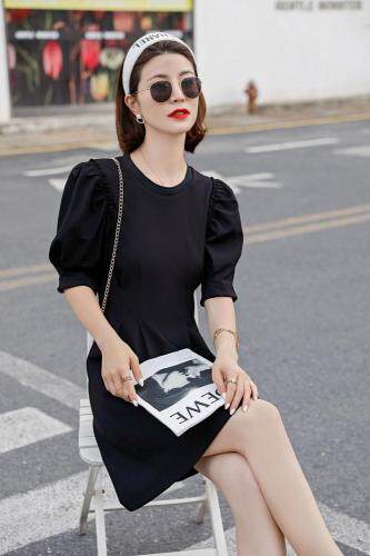 夏季赫本风连衣裙，女装连衣裙，欧硕米雷