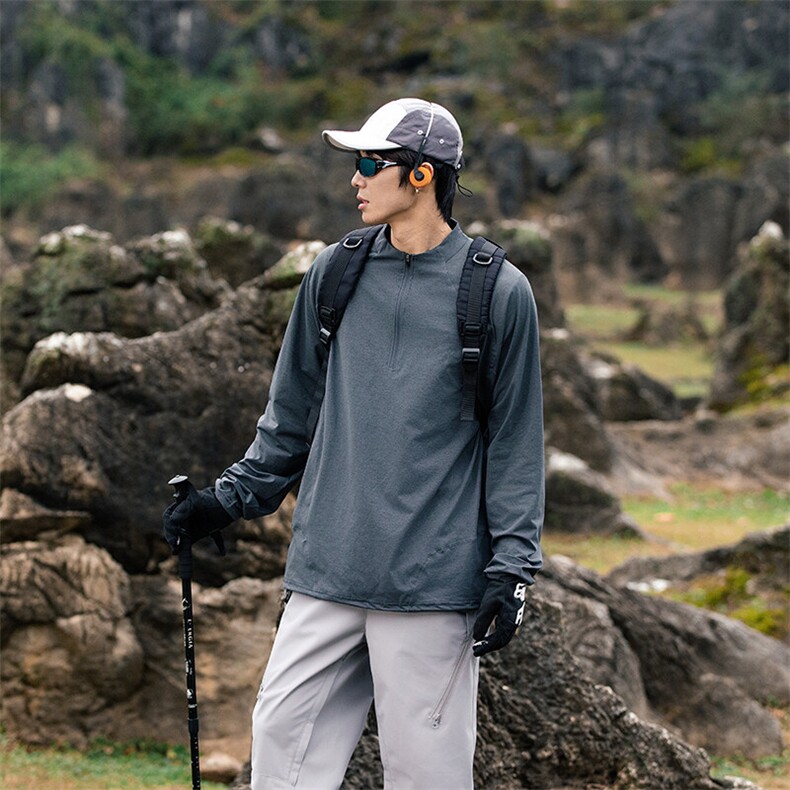 2025男款速干长袖运动T恤极速干爽不闷热，男装T恤，星座415A（原A012）