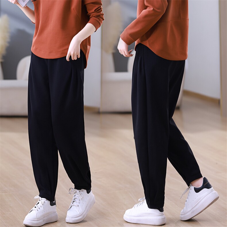 中年女春秋长袖卫衣裤子2025新款洋气妈妈装半开领运动，女装休闲裤，璐依舞