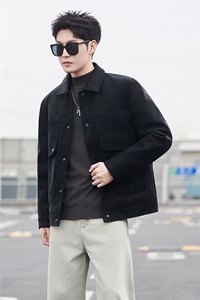 新标90绒羽绒服男冬季2025新款皮夹克外套 A313-8878-P245图片