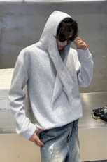 秋冬男士韩系学院风设计自带领带cleanfit长袖卫衣纯色上衣卫衣，男装卫衣，电商B319