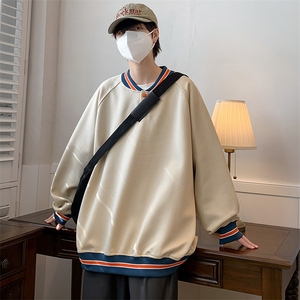 春装新品运动卫衣圆领长袖套头简约卫衣男女同款WY002-P65 控价88图片