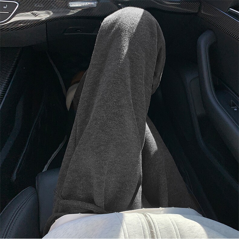 wassupcandy垂感直筒裤子男春秋款美式潮牌卫裤运动宽松休闲长裤,男装休闲裤,星座211-1