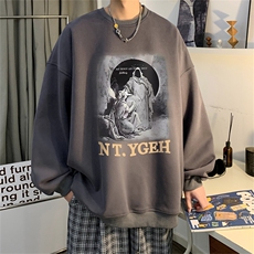 23秋季新款320G华棉圆领卫衣面布棉WH3240-P35控58，男装卫衣，电商B370