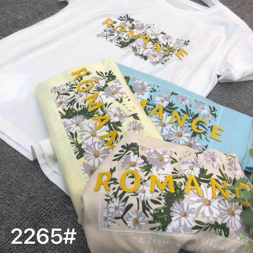 丝光爽滑棉，烫立体字母T，女装，IEC