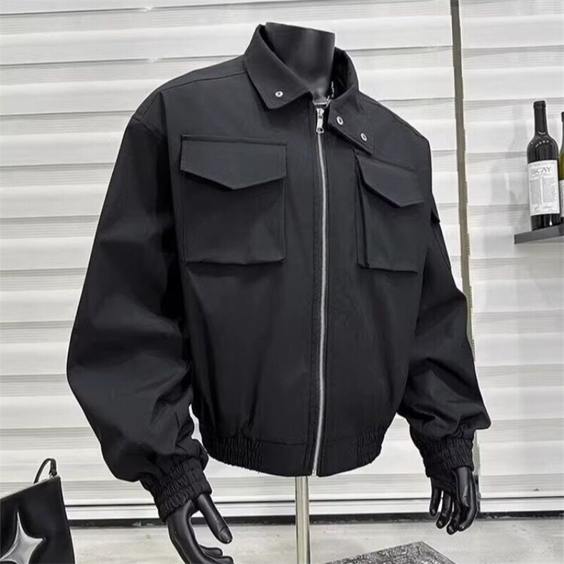 W9530-P68网图现货美式轻骑兵工装夹克潮牌短款冲锋衣高街外套,男装夹克,星座1608-2