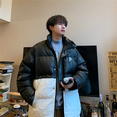 直播品质！提花拼接加厚休闲棉衣潮流痞帅MY260-P115控158，男装棉衣，电商B370