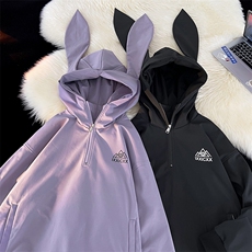 冬款港风防风防水兔耳朵中性风男女保暖银狐绒滑雪服外套M38-P125，男装棉衣，电商A001