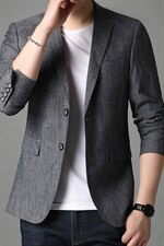 YL111男士2023年春季新款长袖修身免烫潮流西服小西装便服外P168，男装西服，电商B360