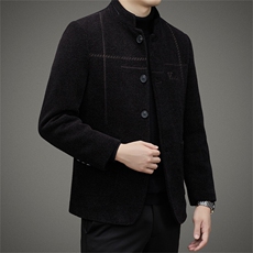 BH1805钱塘2020-2中年男士冬季厚款商务休闲翻领夹克外套P150，男装夹克，钱塘207-2
