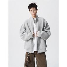 可二开卫衣立领开衫拉链设计M-5XL大码卫衣夹克男WT78122P65控108，男装夹克，星座227-7