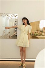 拼缝设计气质轻盈西装裙，女装西装，GN