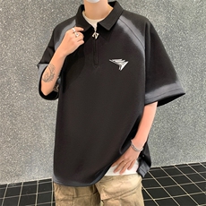 polo衫短袖t恤男夏季宽松休闲半拉链体恤衫XZ514-2-202481-P63，男装T恤，星座514-2(原B239)