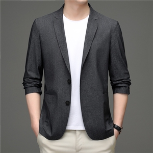 2023春季新款男士商务全无痕西服外套男装中青年长袖小西装便服图片