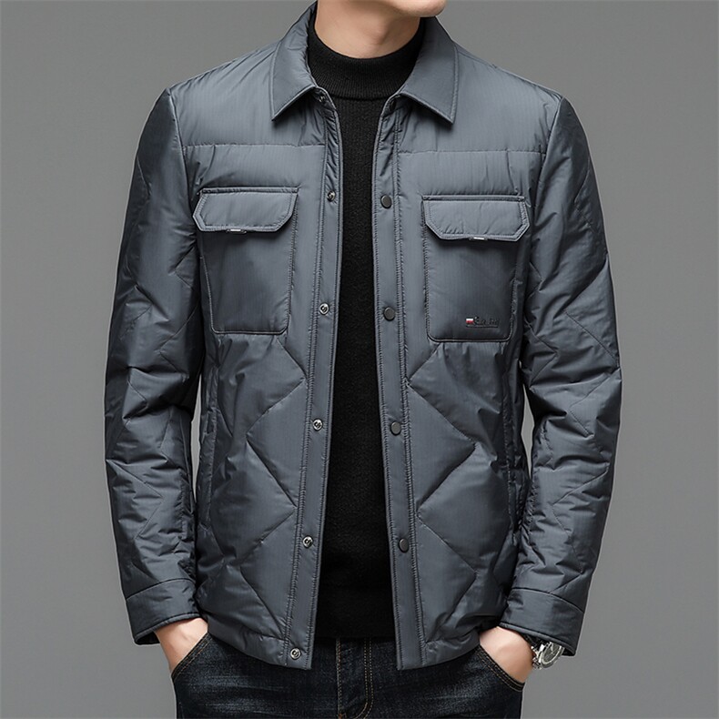 CHL22343钱塘2020-2中年男士商务休闲简约百搭冬季羽绒服P250图片