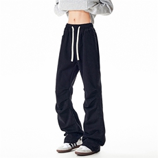 高品质B221美式ins高街暗黑宽松微喇牛仔裤LK24339-P60控78，男装牛仔裤，电商B221