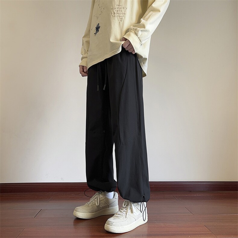 港风休闲裤宽松运动裤拖地裤束脚裤男KP812P45,男装休闲裤,星座1204-3