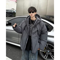 棉服外套男士韩版潮流高街帅连帽保暖2024冬季ins棉服MF295-P113，男装棉衣，星座412-2