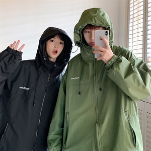 冬季加绒加厚连帽棉衣保暖百搭棉服外套宽松潮流冲锋衣JK2800P95图片