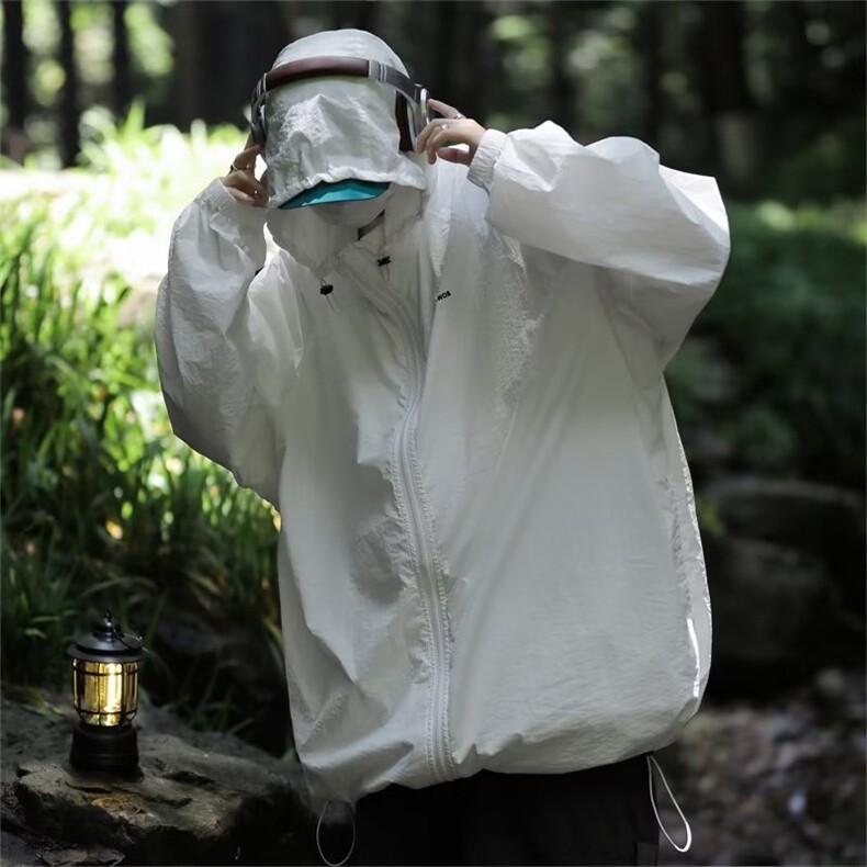 防晒服外套男夏季薄款潮牌宽松透气户外连帽防晒衣夹克FS103-P35,男装防晒衣,星座1008-1