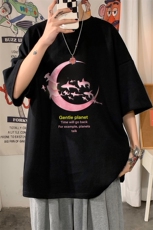 DX17209-P20纯棉短袖t恤男大码半袖打底衫宽松体恤衫海报风，男装T恤，电商A040