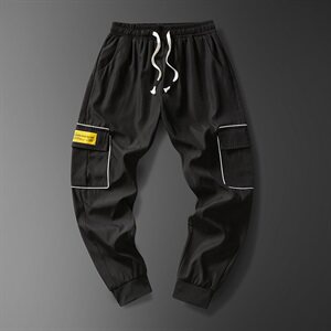 休闲裤男秋冬薄款运动裤 青少年大码男长裤哈伦潮裤K934-P50图片