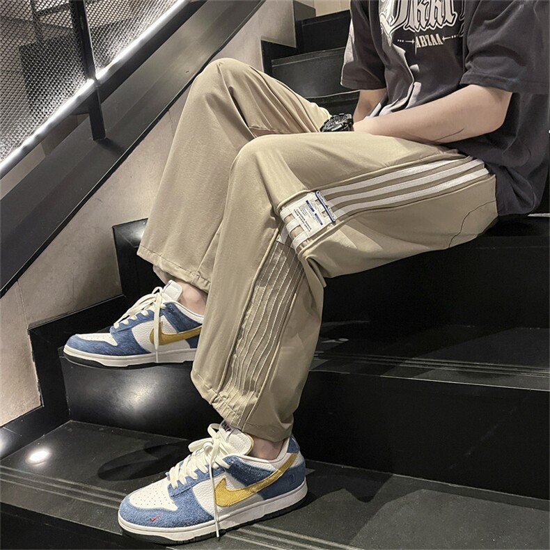 抖音高品质夏季冰丝薄款休闲九分裤男BK231-P45控68图片