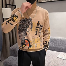 毛衣男士秋冬季加厚潮个性针织衫2024年新款圆领打底线衣男M841，男装针织衫/毛衣，星座1116A-2（原606A-1）