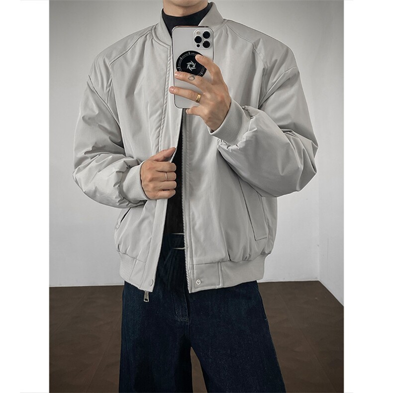 支持二开冬装加棉加厚夹克外套棉衣男女立领棒球服棉服M815-P65，男装夹克，电商A441