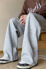 8XL-M特大码休闲裤男生简约休闲日系宽松直通长裤胖子男K933P40，男装休闲裤，电商D206-1