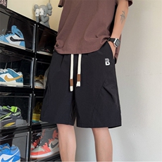 2026夏季新款褶皱设计宽松冰丝速干短裤B315-K25599-特p25控48，男装牛仔裤，电商B315