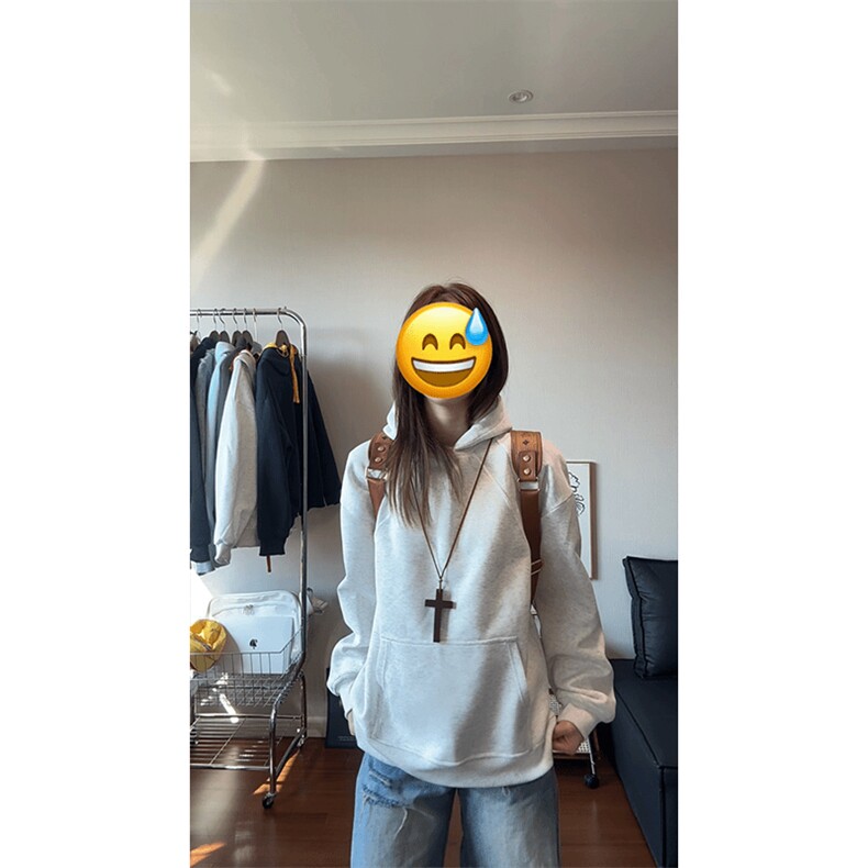 抖音得物二开26春装美式高街宽松结构螺纹拼接连帽卫衣外套X087,女装短外套,电商A486-1
