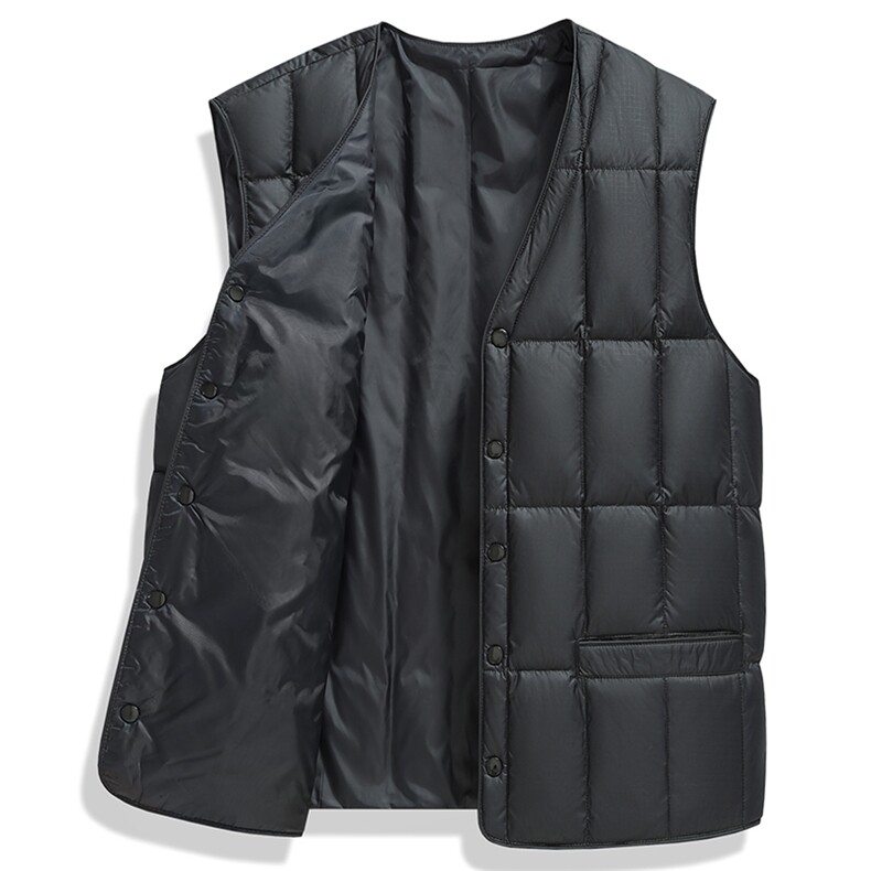 冬季男士加厚羽绒马甲简约男装背心外套休闲A266-YRMJ01-P125，男装背心/马甲，电商A266